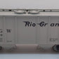 Atlas 1811 HO Scale Rio Grande PS-2 2 Bay Covered Hopper #18329 LN/Box