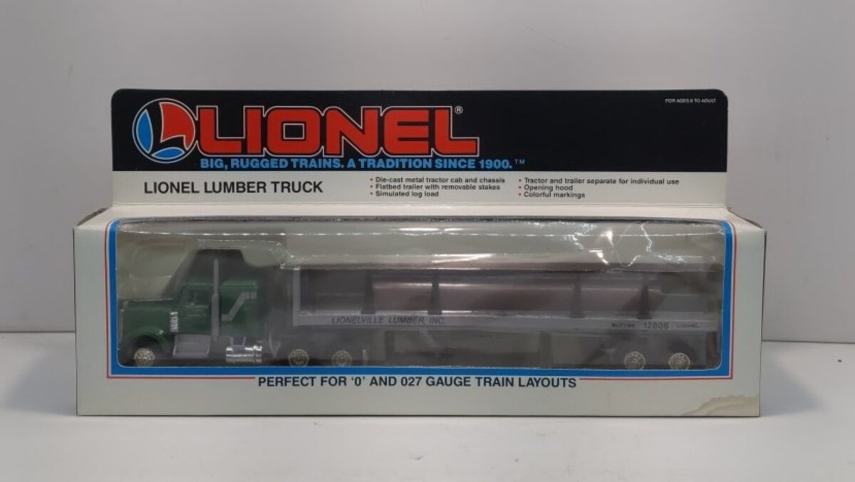 Lionel 6-12806 O Gauge Lionelville Lumber Inc Tractor Trailer Truck LN/Box