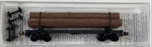 Micro-Trains 11300010 N Scale Undecorated 40' Skeleton Log Car w/Load #1 LN/Box
