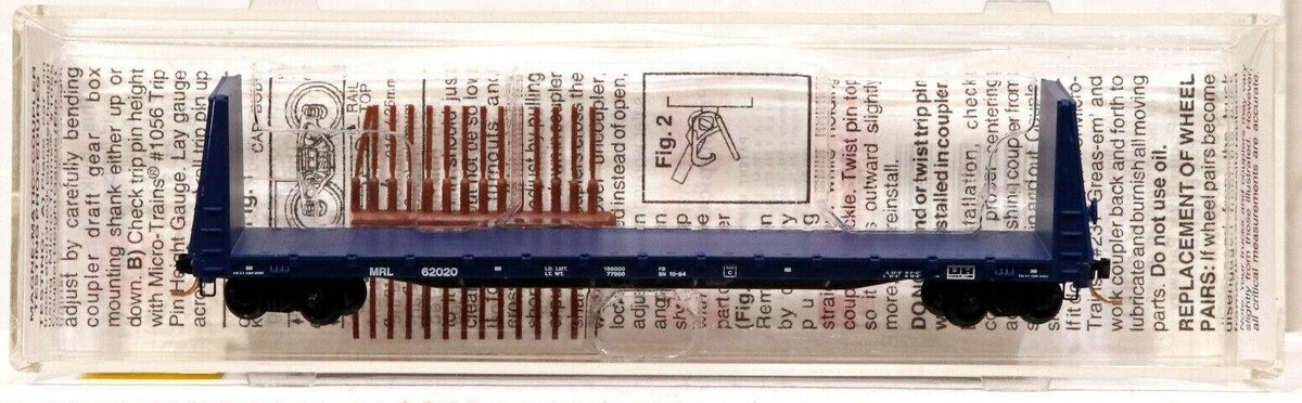 Micro-Trains 05400110 N Montana Rail Link 61' Bulkhead Flatcar #62020 LN/Box
