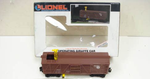 Lionel 6-16603 O Gauge Detroit Zoo Giraffe Operating Car LN/Box