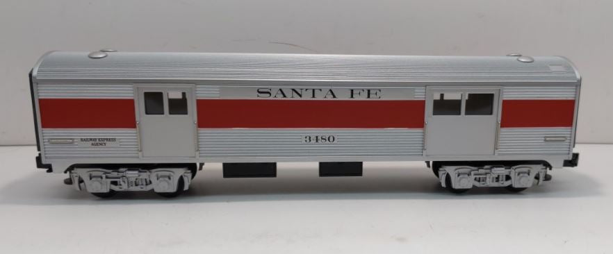 MTH 30-6010 O Gauge Santa Fe Streamlined Baggage Car #3480 LN/Box