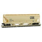 Micro-Trains 09400610 N CSXT 3-Bay ACF Center Flow Covered Hopper #255206