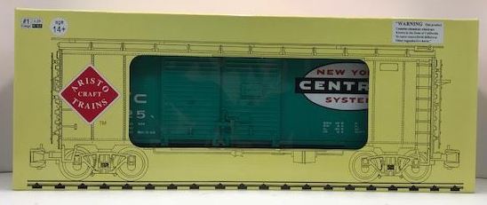 Aristo-Craft 45105 G Scale NYC 40' Double Door Boxcar #77225 (Metal Wheels) LN/Box