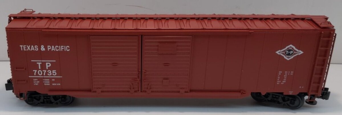Lionel 1926472 O Texas and Pacific 50' Double Door Boxcar #70735
