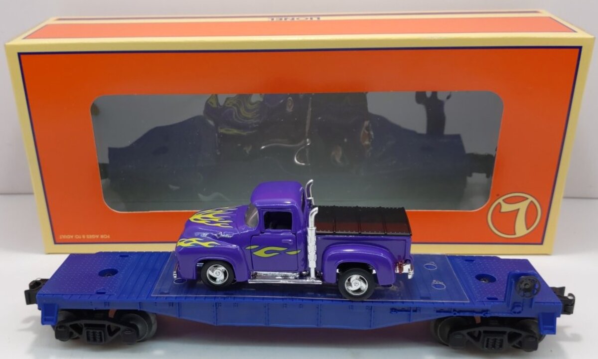 Lionel 6-36056 O Gauge Blue Flatcar w/Ford Truck LN/Box
