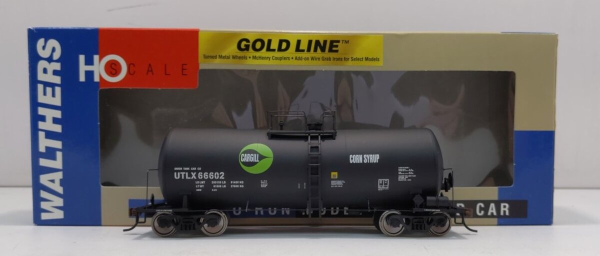 Walthers 932-7232 HO Cargil UTLX 16k Gallon Funnel Flow Tank Car #66602 NIB