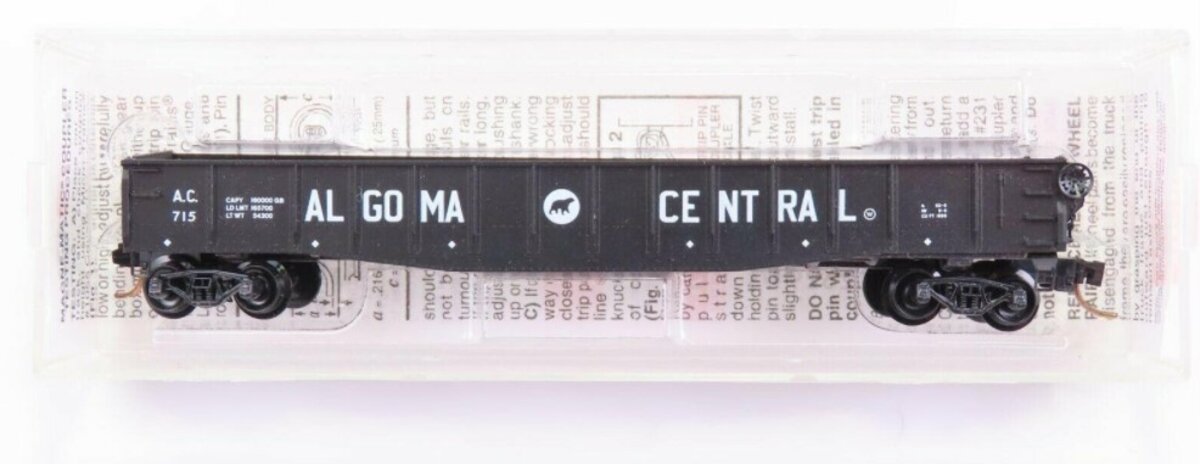 Micro-Trains 04600250 N Algoma Central Railway 50' Fishbelly Side Gondola #715 LN/Box