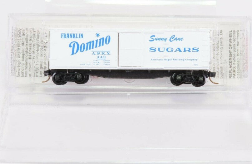 Micro-Trains 04200020 N Domino Foods 40' Single Door Double Sheathed Boxcar #449