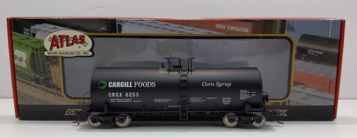 Atlas 6240-2 HO Cargill Foods 17,600 Gal. Corn Syrup Tank Car #6253 LN/Box