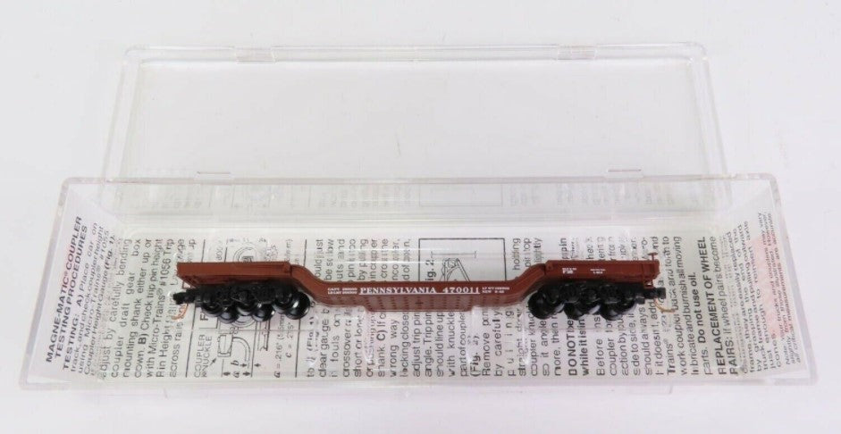 Micro-Trains 10900010 N PRR Heavyweight Depressed Center Flatcar #470011 LN/Box