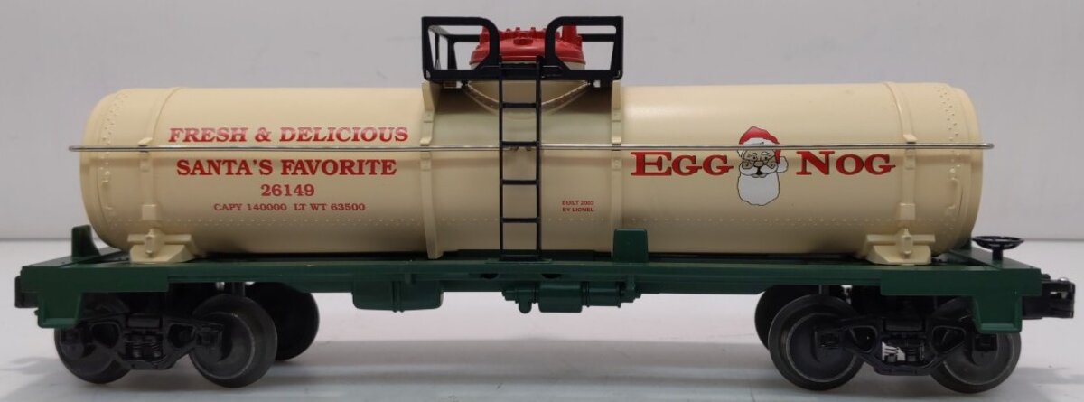 Lionel 6-26149 O Gauge Egg Nog Single Dome Tank Car LN/Box