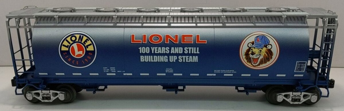Lionel 6-17171 O Gauge Lenny The Lion 3-Bay Cylindrical Hopper LN/Box