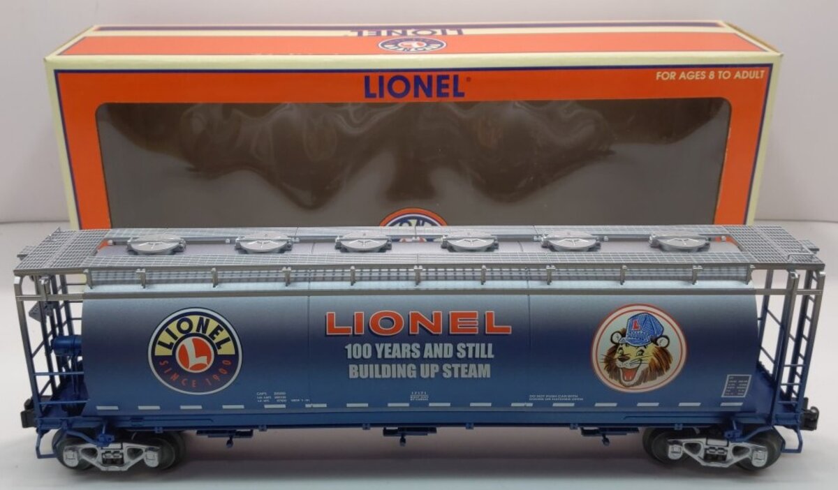 Lionel 6-17171 O Gauge Lenny The Lion 3-Bay Cylindrical Hopper LN/Box
