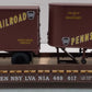 Lionel 6-17582 O Gauge Pennsylvania PS-4 Flatcars w/ Piggyback Trailer #469617 LN/Box