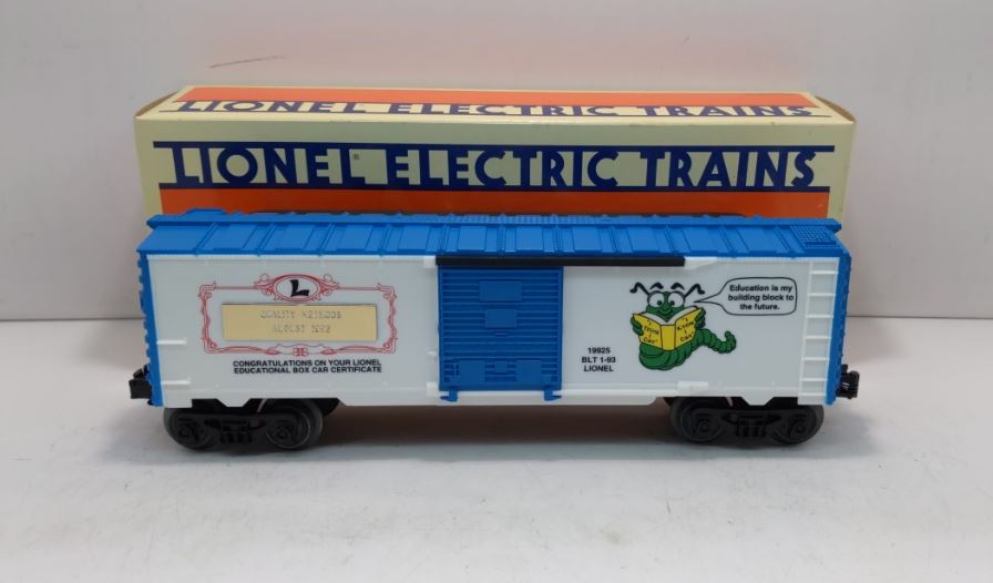 Lionel 6-19925 Lionel Learning Center Boxcar with Plate LN/Box