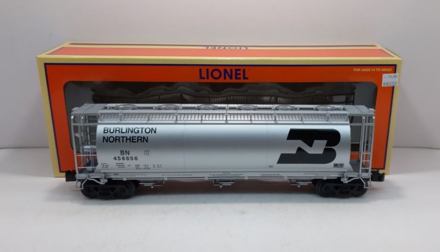Lionel 6-27440 O Gauge Burlington Northern Cylindrical Hopper #458856