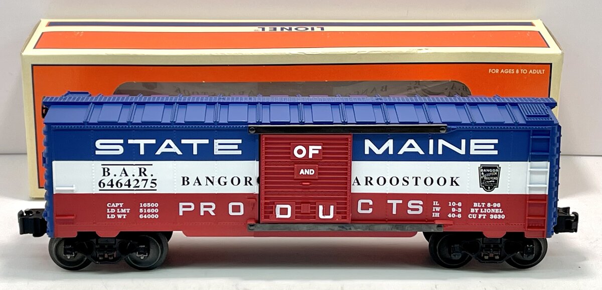 Lionel 6-19285 O Gauge Bangor & Aroostook "State of Maine" Boxcar #6464275 LN/Box