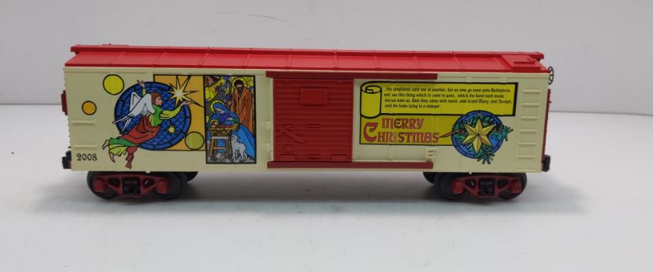 MTH 30-74493 O Gauge 2008 Christmas Boxcar LN/Box