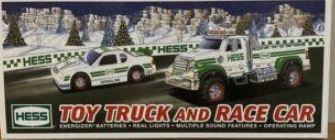Hess 2011 Toy Truck and Race Car With Real Lights & Sound