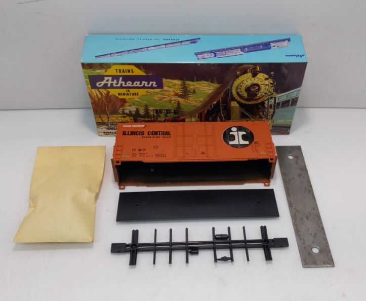 Athearn 1962 HO Scale Illinois Central 40 Ft Hi-Cube Box Car # 16473 Kit