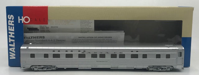 Walthers 932-6702 HO Scale Santa Fe 4-4-2 Sleeper Car LN/Box