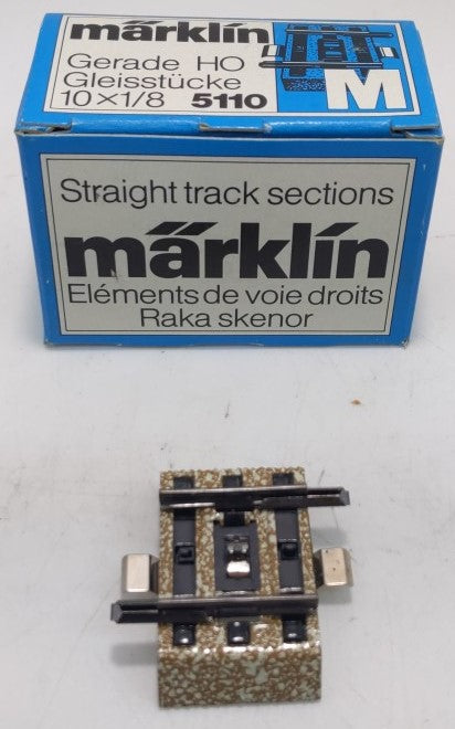 Marklin 5110 HO M Track 1/8 St. Track Sections Sold By Piece