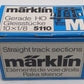 Marklin 5110 HO M Track 1/8 St. Track Sections Sold By Piece