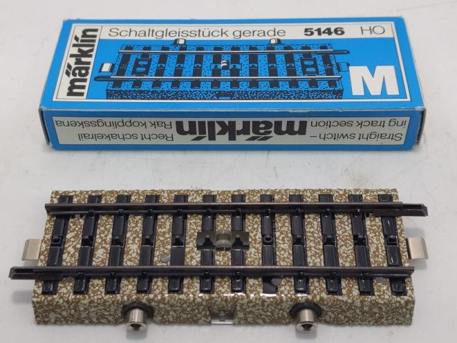 Marklin 5146 HO Scale M Track Straight Switch Track Section