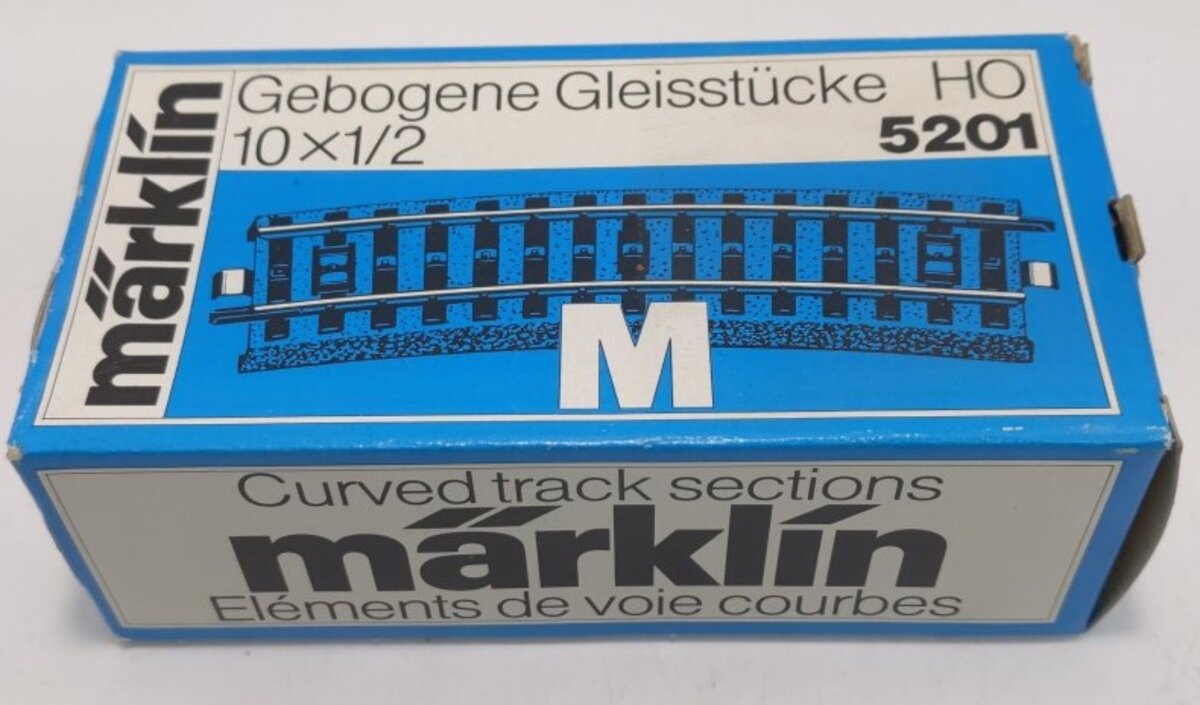 Marklin 5201 Curved Track Sections, Sold As A Single Piece