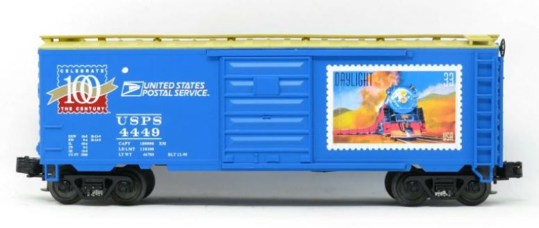MTH 20-93040 O Gauge USPS Post Office Boxcar #4449 LN/Box