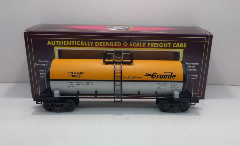 MTH 20-9201 O Gauge Denver & Rio Grande Tank Car #10009 LN/Box