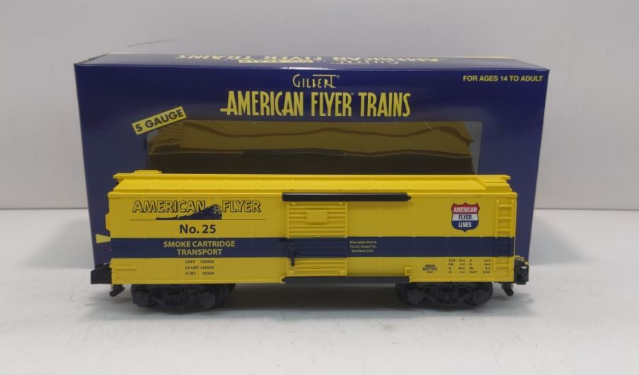 American Flyer 6-48839 S Gauge Smoke Cartridge Boxcar #25 LN/Box