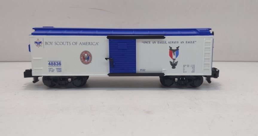 American Flyer 6-48836 S Scale BSA Boy Scout - Eagle Scout Boxcar NIB