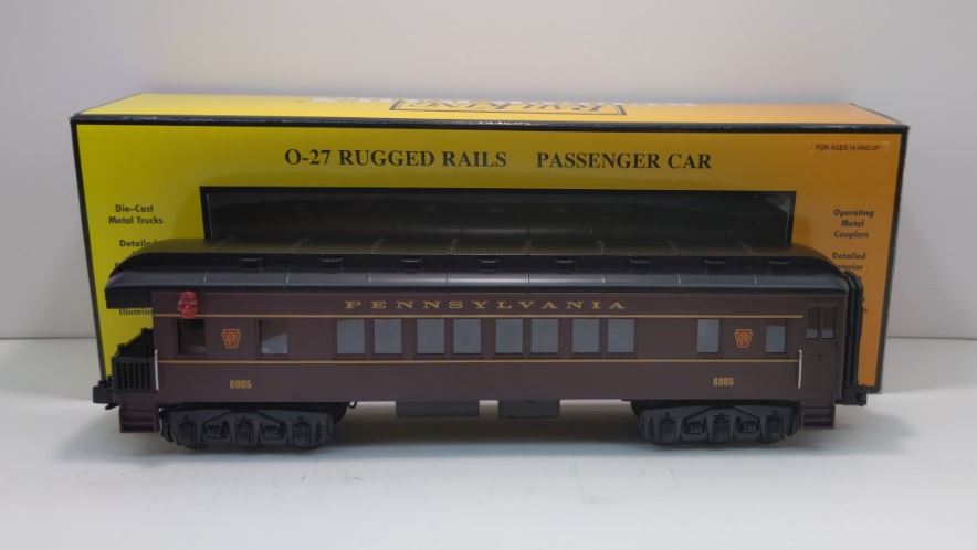 MTH 30-6203 O-27 Pennsylvania Madison Observation Car #6905 LN/Box