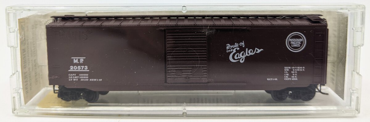 Micro-Trains 03100180 N Missouri Pacific 50' Standard Single Door Boxcar #20573 LN/Box