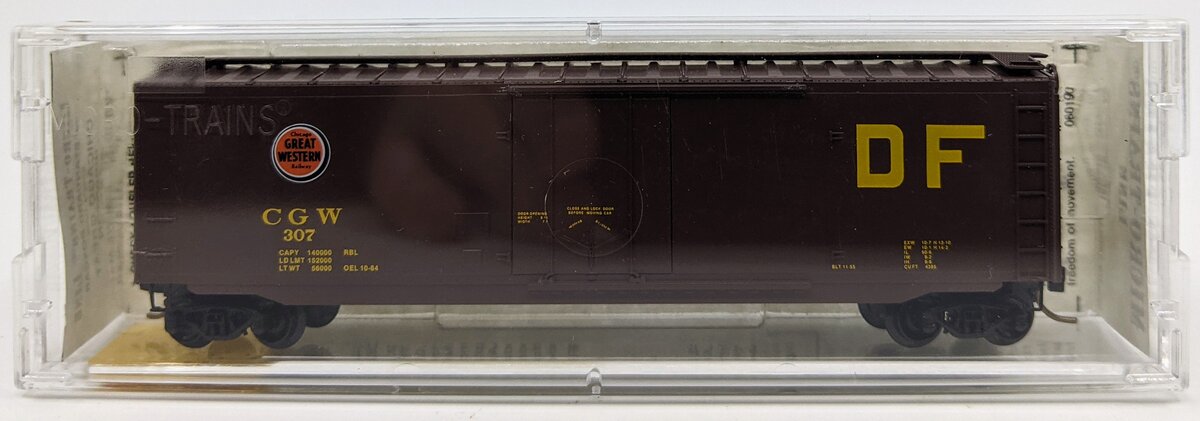 Micro-Trains 03200300 N Chicago Great Western 50' Plug Door Boxcar #307