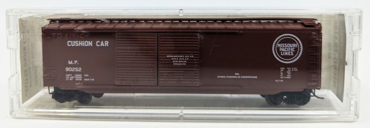 Micro-Trains 03400190 N Missouri Pacific 50' Standard Double Door Boxcar #90252 LN/Box