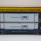 MTH 30-4213A O Gauge CSX Husky Stack Car w/ Intermodal Containers #620156 LN/Box