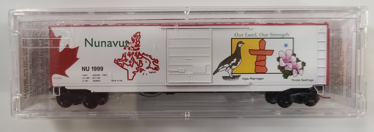 Micro-Trains 07700161 N Nunavut 50' Standard Single Door Boxcar #1999 LN/Box