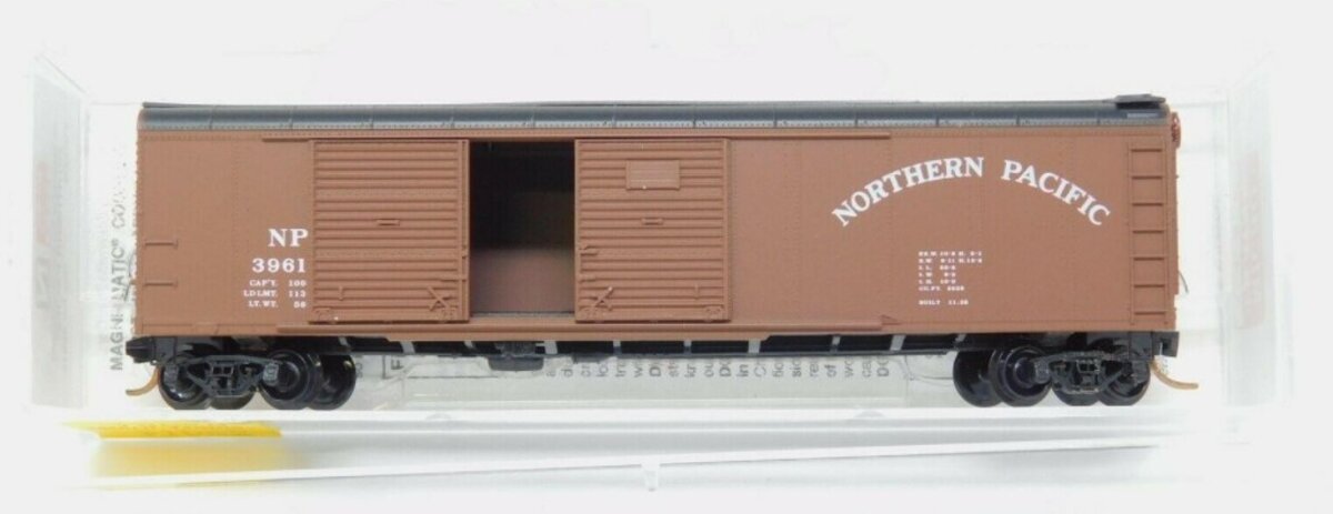 Micro-Trains 07900020 N Northern Pacific 50' Double Door Wagon Top Boxcar #39610 LN/Box