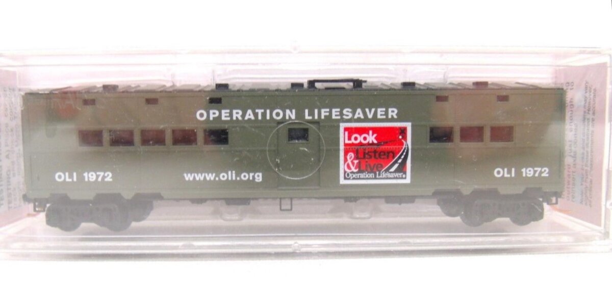 Micro-Trains OLI1972 N Operation Lifesaver 50' Troop Kitchen Car LN/Box