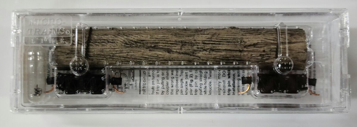 Micro-Trains 11300750 N Undecorated 40' Disconnect Log Car w/Load LN/Box