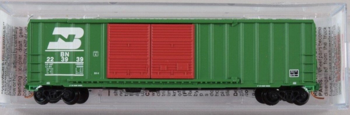 Micro-Trains 03000200 N BN 50' Double Door Rib Side Boxcar #223939 LN/Box