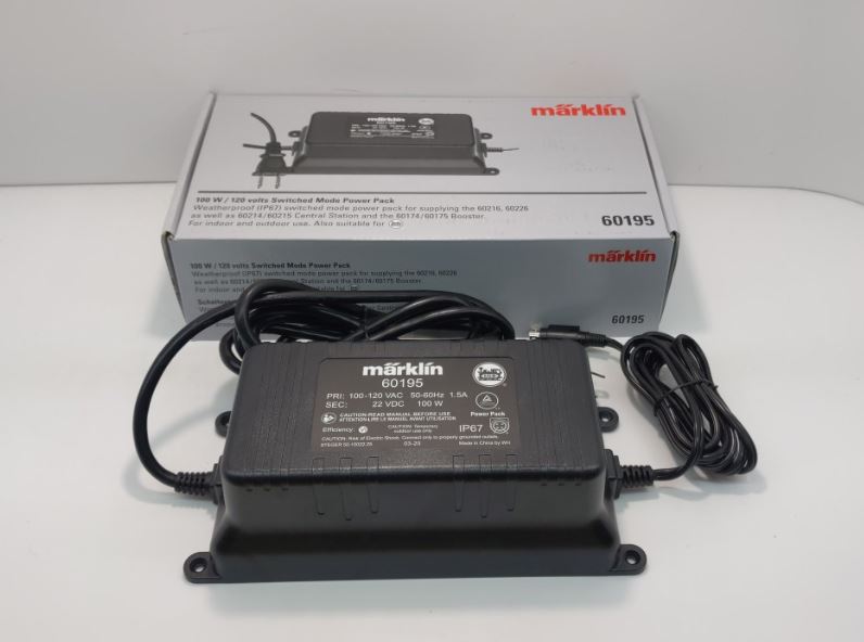 Marklin 60195 1 Gauge Switch Power Pack 120V/100VA