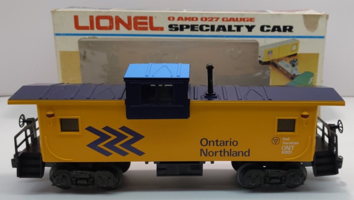 Lionel 6-6901 O Gauge Ontario Northland Illuminated EV Caboose LN/Box