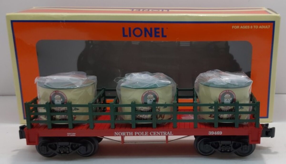 Lionel 6-39469 O Gauge Christmas Egg Nog Barrel Car NIB