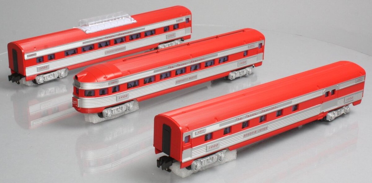 American Flyer 6-49949 S Scale Texas Special Streamliner Passenger (Set of 3) NIB