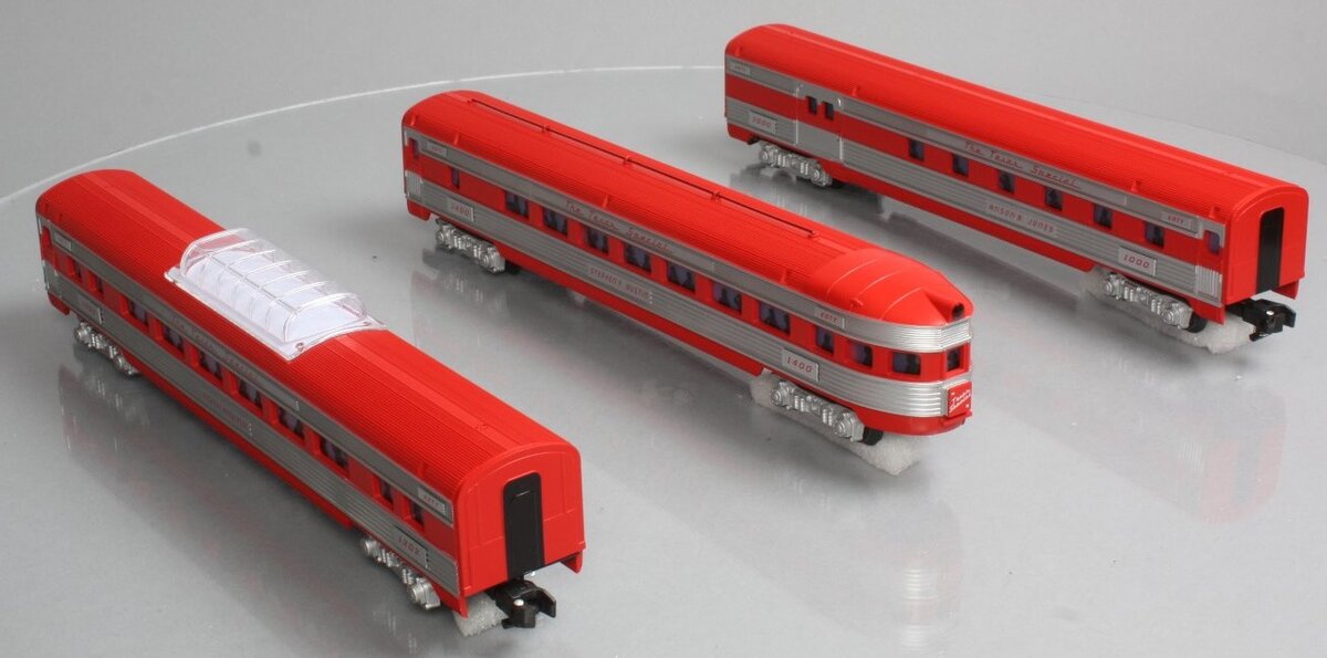 American Flyer 6-49949 S Scale Texas Special Streamliner Passenger (Set of 3) NIB
