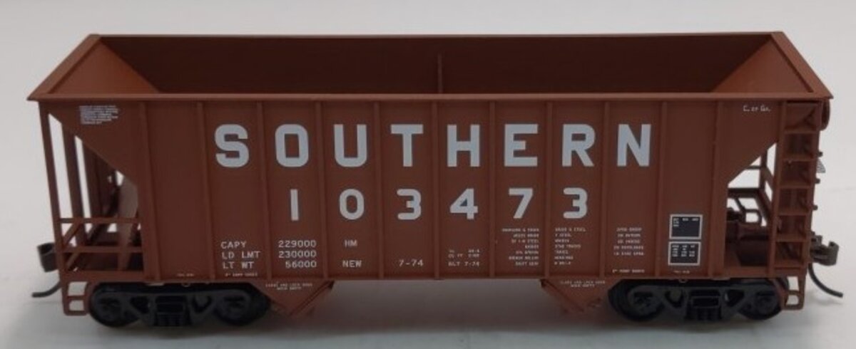 Walthers 932-7405 HO Scale Southern Greenville 100T Twin Hopper #103473 LN/Box
